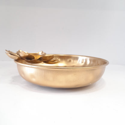 Decorative Vivid Lotus Urli Bowl for diwali