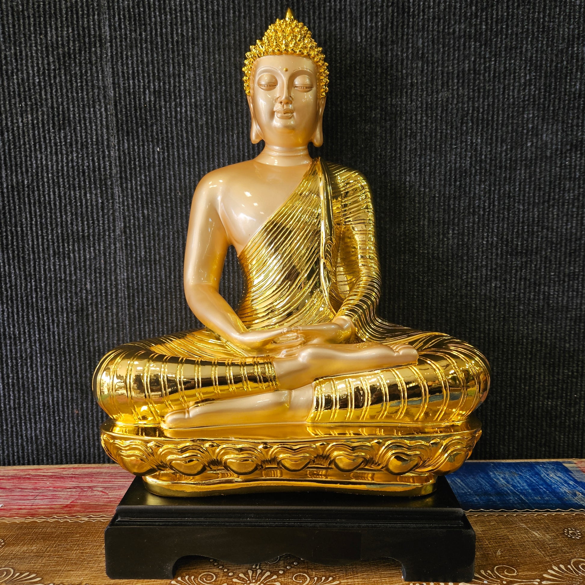 Premium Gautam Buddha Statue Figurine for Home Decor Vastu Feng Shui Gifting Good Luck Idol Table Showpiece Living Room decor Office Table Decorative Items