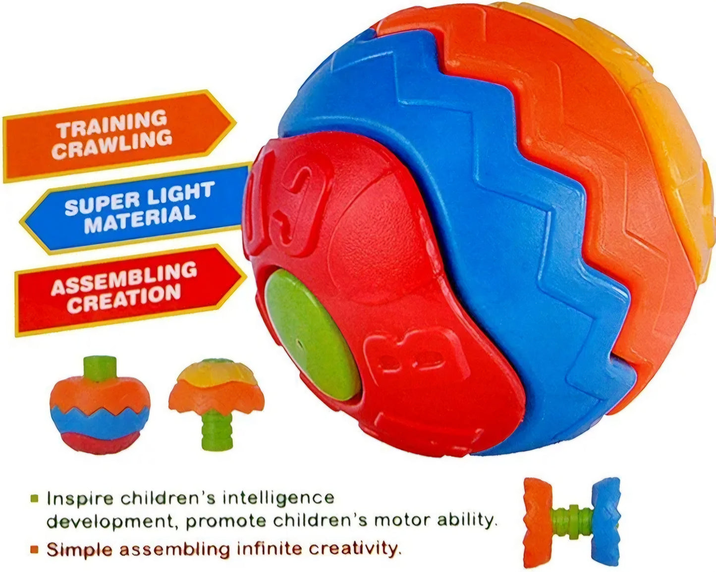 Magic Ball Senior Light Weight Assembling Toy Training Crawling for Infants Non Toxic Toy for Kids