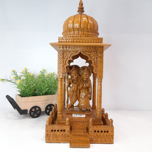 Wooden Radha Krishna Madir