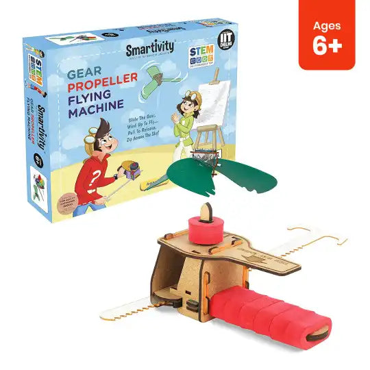 Gear Propeller Flying Machine Toy