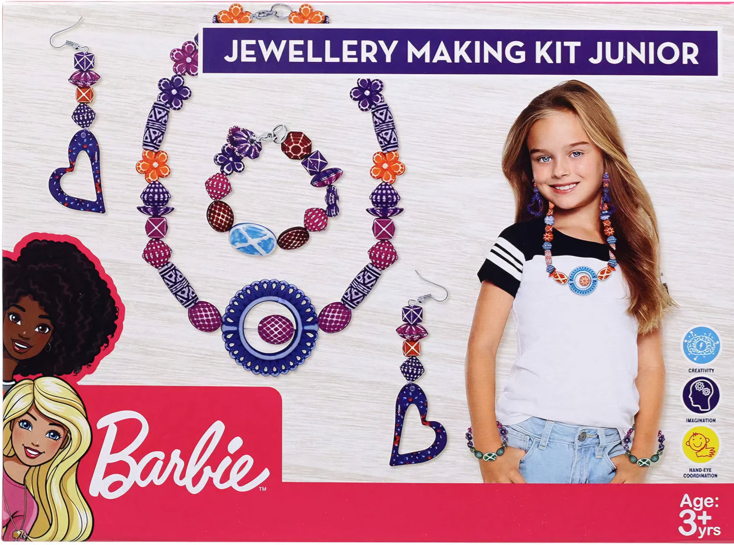 Barbie Jewellery Making KIT Junior for Girls Make Necklace EARINGS Bracelet for Girls