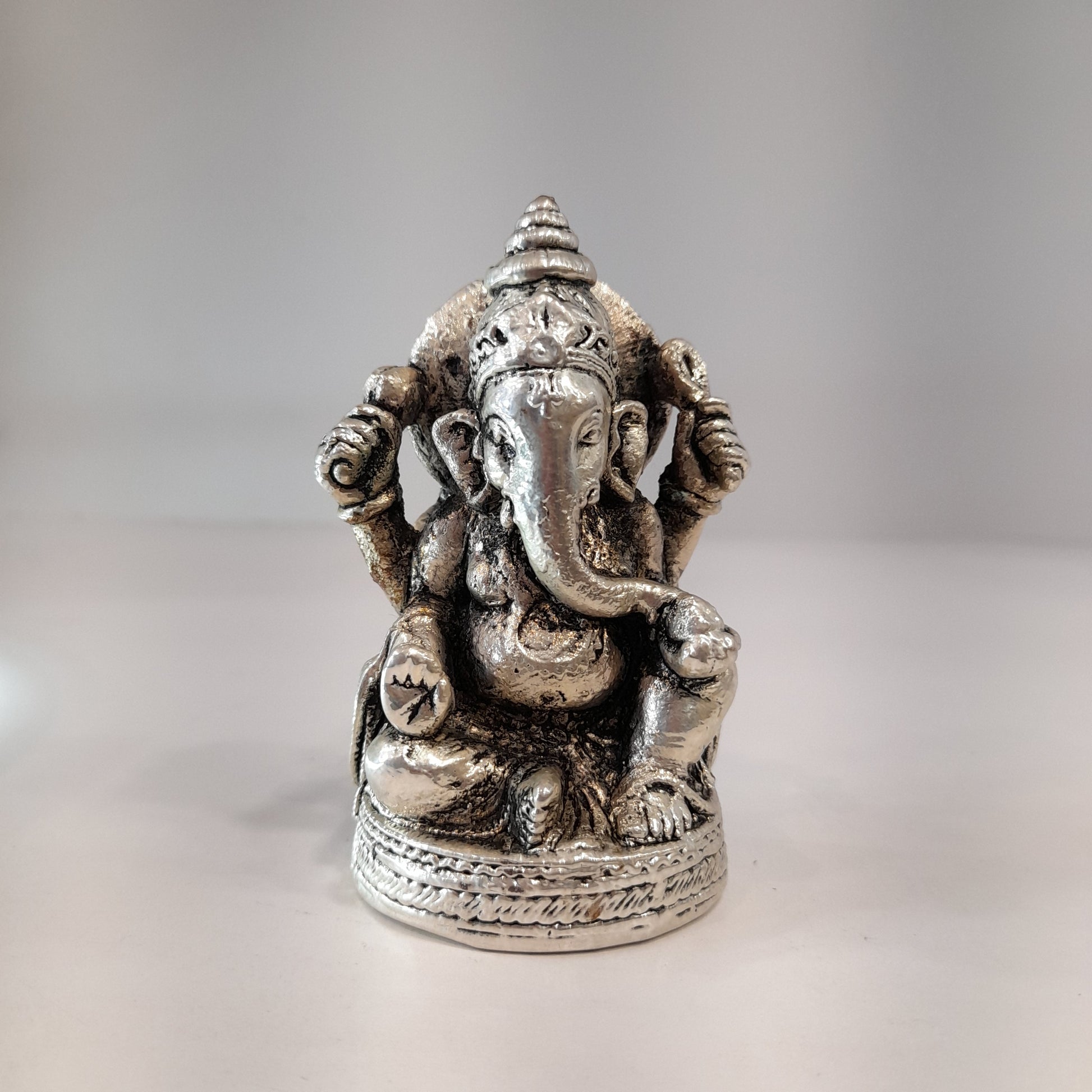 Resin Ganesh Round idol