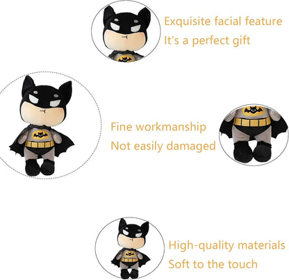 Superhero Plush, Batman Doll Anime Plush Toy Stuffed Animal Cuddly Toy Anime Cute Plushies Superhero Kawaii Plush Toys