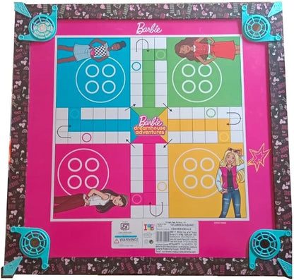 Fashion Doll Carrom Board Big Size 2in1 Carrom with Ludo on Back Side Ludo Carrom Board Game for Kids