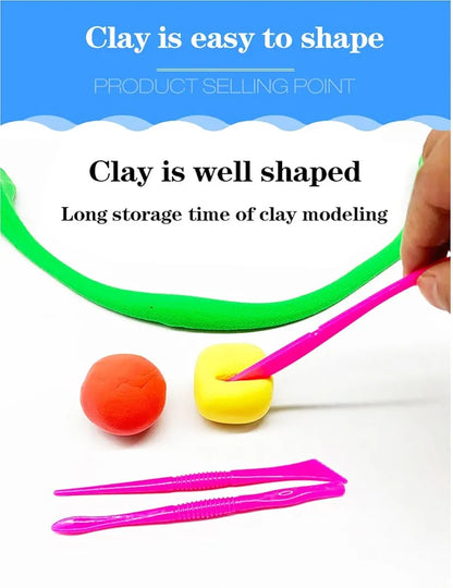 Air Dry Clay 12pc Ultra Light Modeling Clay with Tools Playing & Learning Toys for Kids