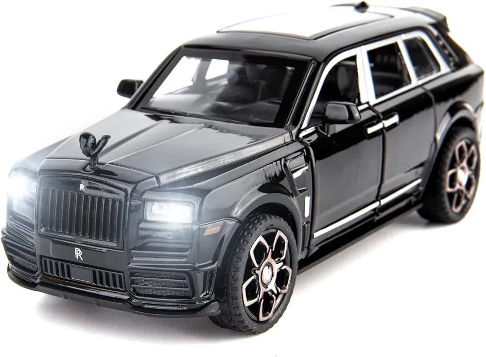 Rolls Royce Cullinan Car Model, Diecast Pull Back Car Toy car, Doors Open, Light and Sound, Boys Toys Kids Adults Gifts