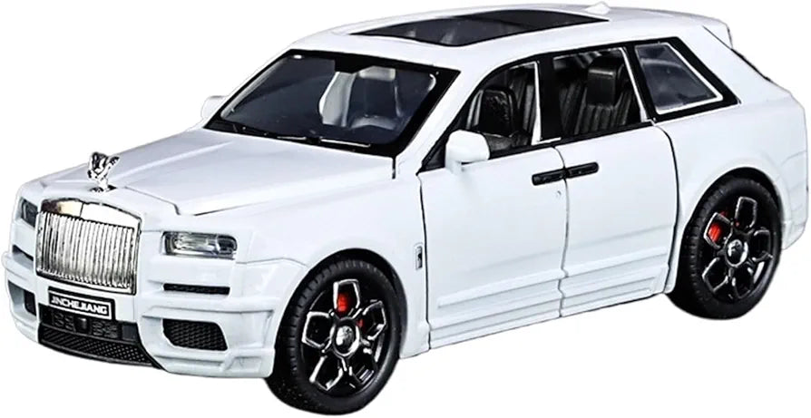 Rolls Royce Cullinan Car Model, Diecast Pull Back Car Toy car, Doors Open, Light and Sound, Boys Toys Kids Adults Gifts