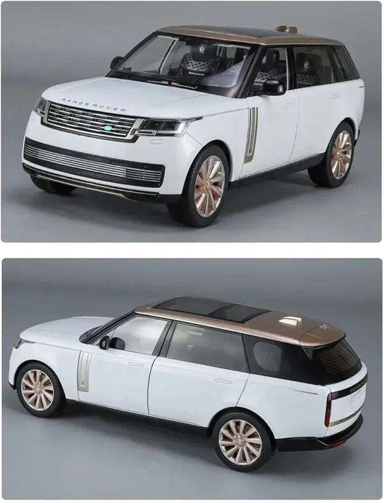 Die Casting Car Land Range Rover SUV Alloy Car Model Die Cast Metal Off Road Car Model with Sound and Light Collectible Model Vehicle