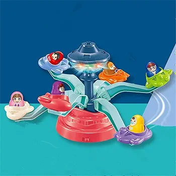 Amusement Park Toy Rotary Airplane Toy for Kids Lights with Sound Music Toy for kids above 3 year old