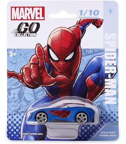 Marvel Go Collection Spider-Man Rapid Racer toy car.