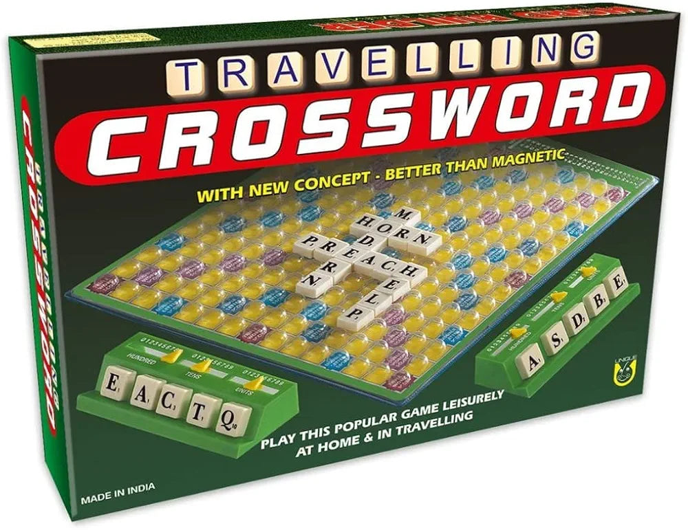 Crossword Scrabble Board Game Big Size Spelling Game for Kids and Adults Multi Player Board Game for Kids