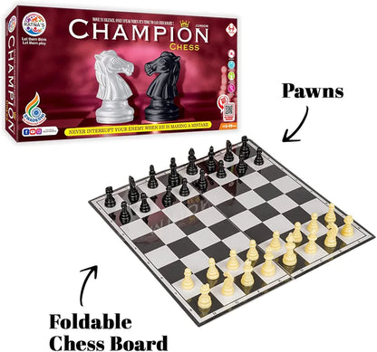 Classic Strategy Game Champion Chess to Develop Strategy Building and Concentration