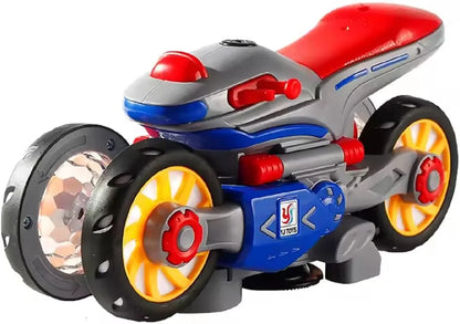 childrens musical electric rotary universal kids toy motorcycle colorful lights electric car toy