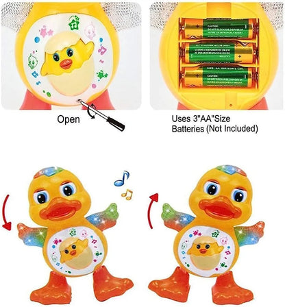 Dancing Duck Toy with Vibrant Light Effect and Musial Sound Best Gift for Small Age Kids