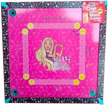 Fashion Doll Carrom Board Big Size 2in1 Carrom with Ludo on Back Side Ludo Carrom Board Game for Kids