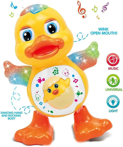 Dancing Duck Toy with Vibrant Light Effect and Musial Sound Best Gift for Small Age Kids