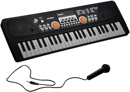 BIGFUN Piano Keyboard Toy Musical Electronic Portable with Microphone, USB Chargeable Cable, MP3 First Toys for Kids