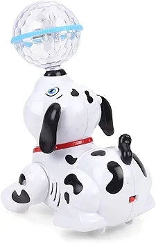 Dancing Dog Toy with Music Flashing Lights 360 Degree Rotating Puppy Walking Singing Dancing Dog Toy for Kids Boys Girls