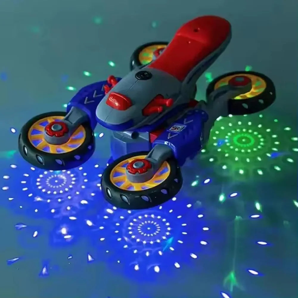 childrens musical electric rotary universal kids toy motorcycle colorful lights electric car toy