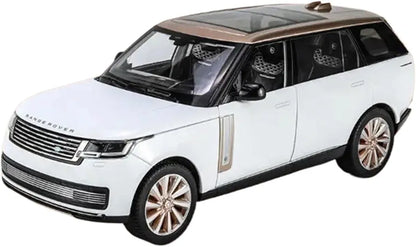 Die Casting Car Land Range Rover SUV Alloy Car Model Die Cast Metal Off Road Car Model with Sound and Light Collectible Model Vehicle