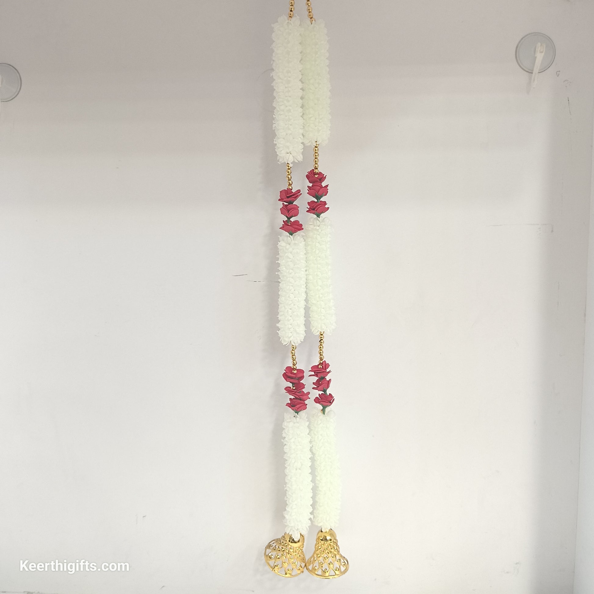 Artificial flowers artificial garlands for door sides and Pooja mandhir decoration