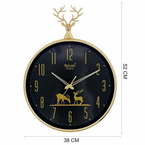 ROYAL REINDEER ROUND SHAPED WALL CLOCK 1508