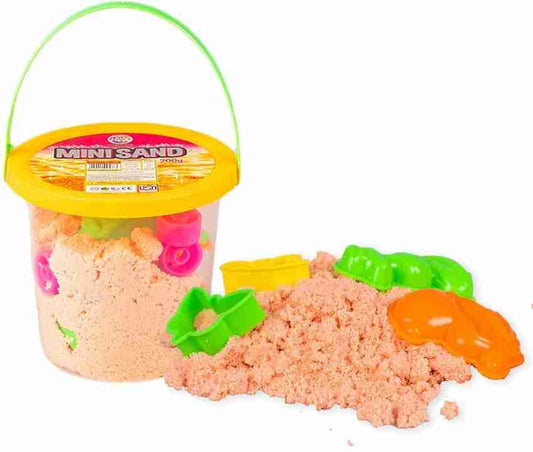 Mini Sand 200g Dark Green Color for Kids with Assorted Moulds Kinetic Sand Kit Activity Toys Soft Sand Clay Toys for Boys and Girls