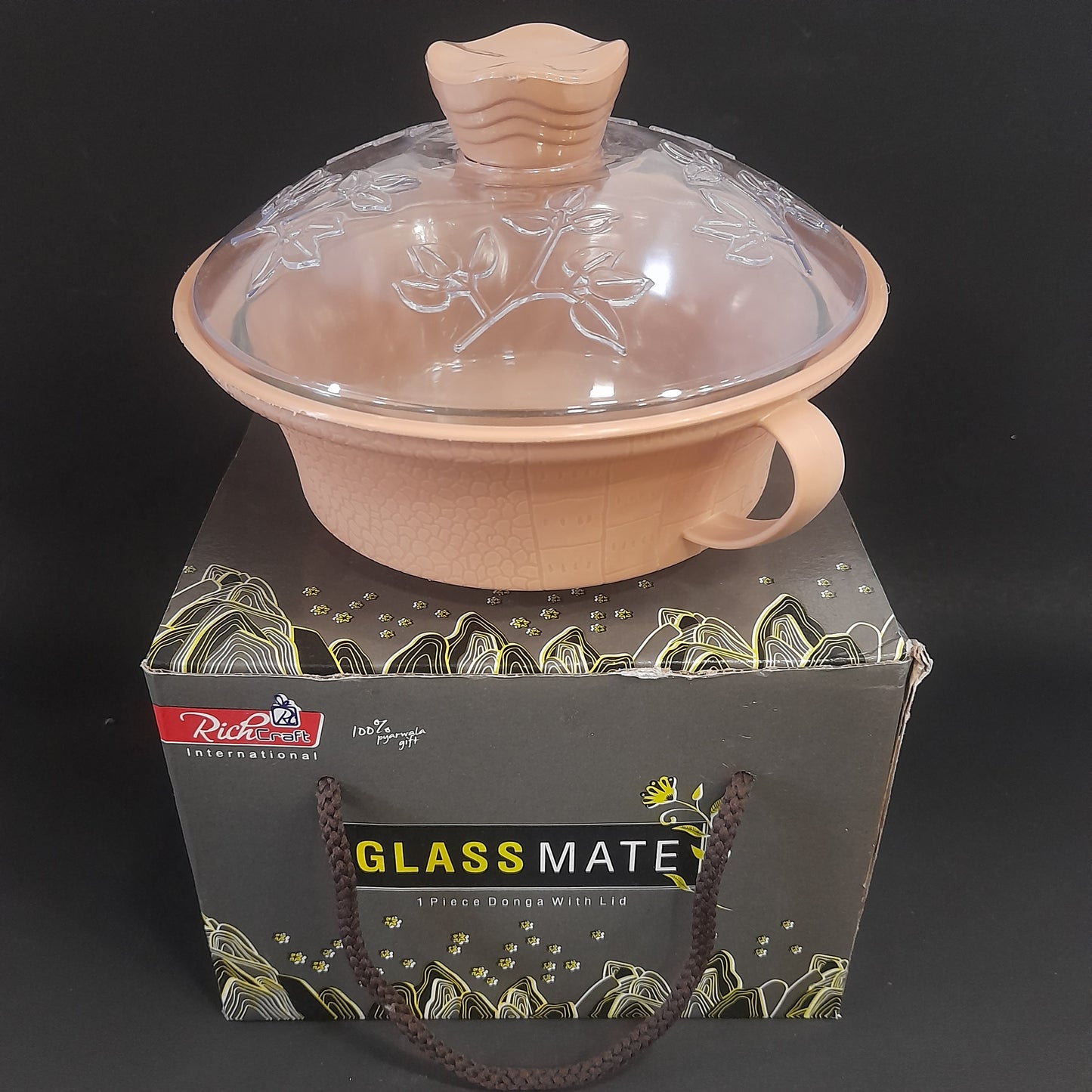 Glass Matt Casserole for Marriage Return Gift