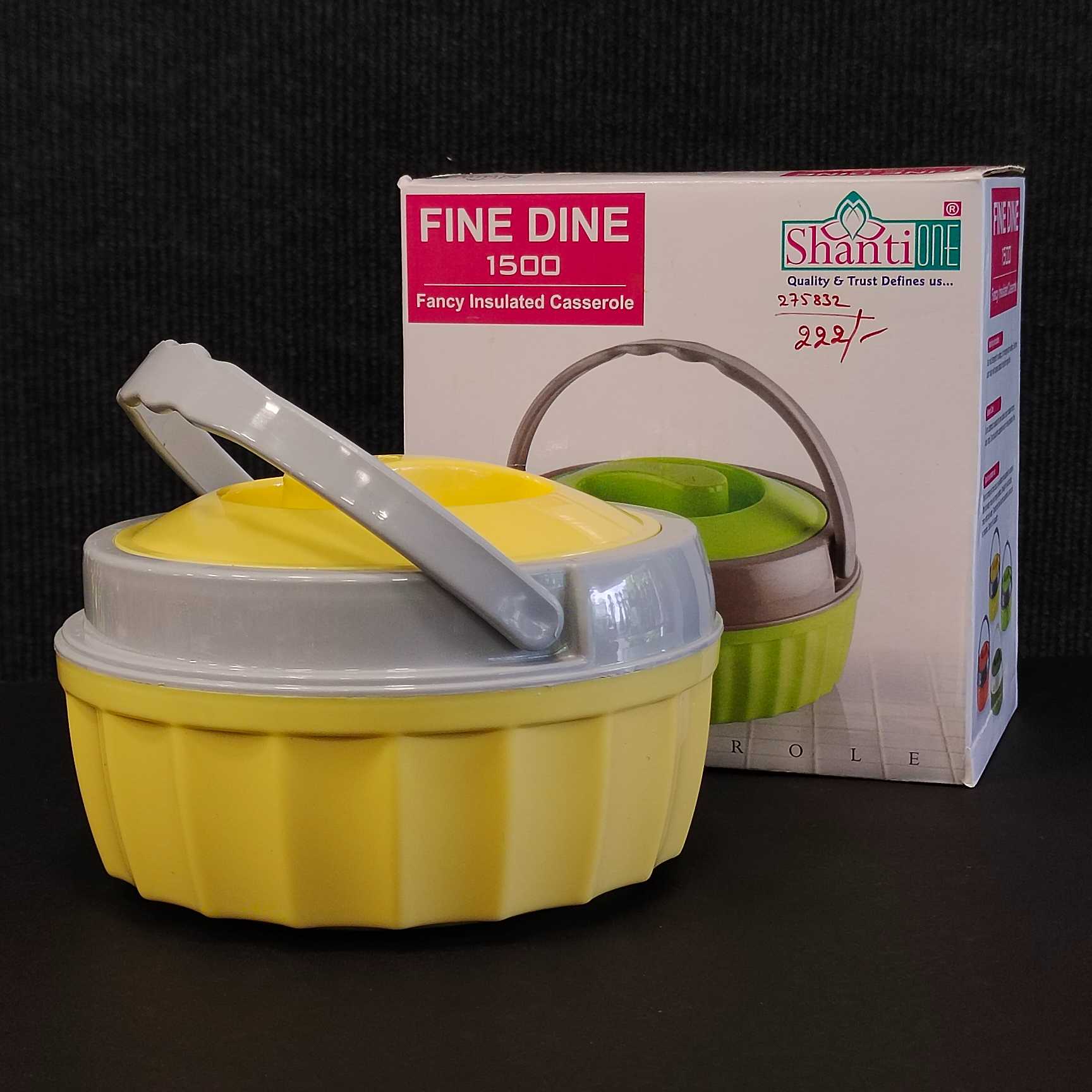 Fine dine 1500ml insulated casserole hot pack