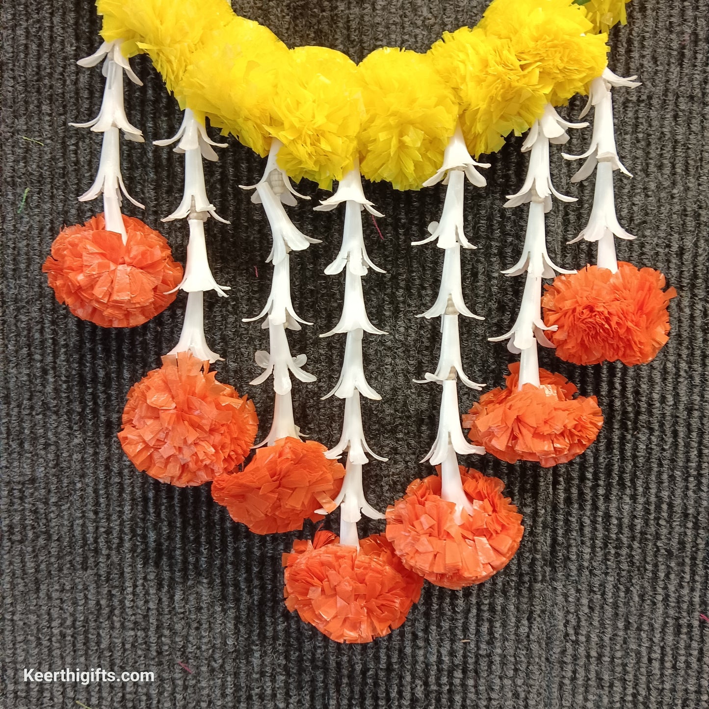 Artificial flowers garlands hangings for door sides and Pooja mandhir decoration