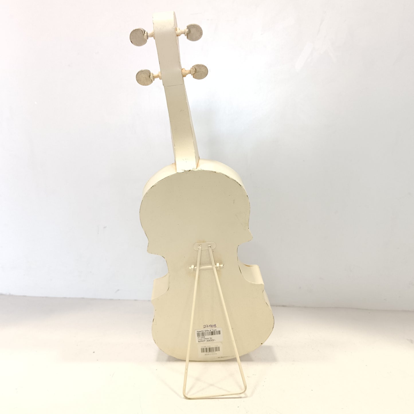 Vintage violin model Metal craft showpiece