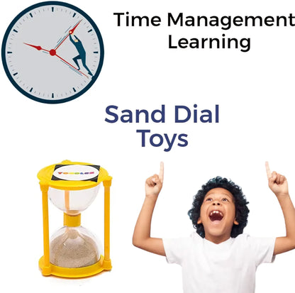 Learning Dial Timer Clock Sand Timer Watch Hourglass Toy Watch Hourglass Toy For Kids Multicolor Sandtimer Small