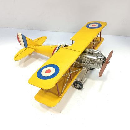 Vintage airplane model metal showpiece