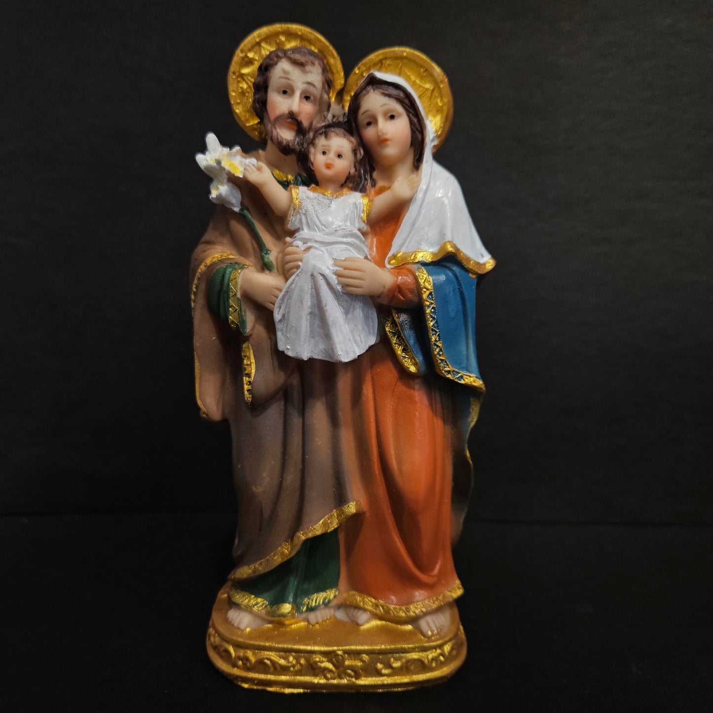 Holy Family Statue Saint Joseph Jesus and Saint Mary Catholic Statue Sculpture Estatua Holy Figurine Religious Decoration