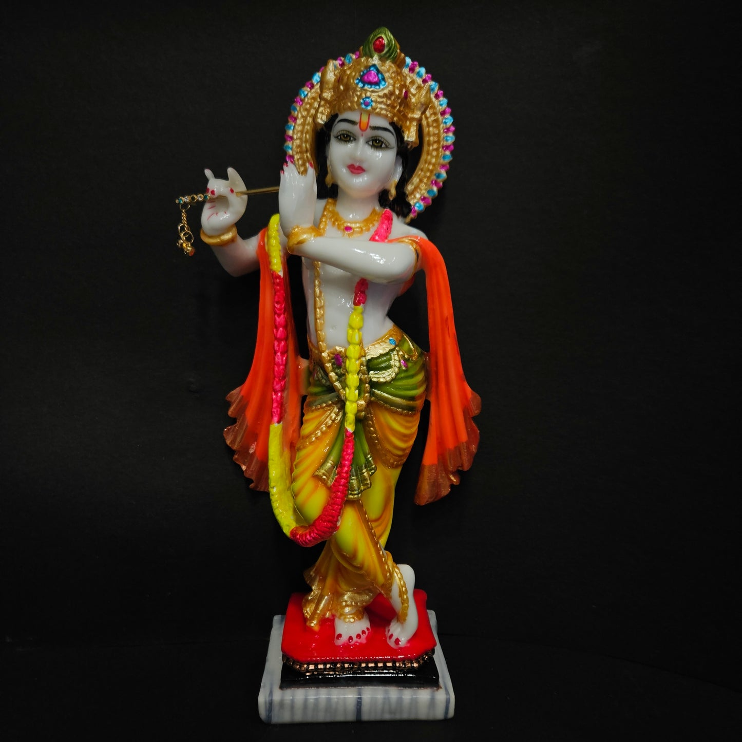 Attractive multi colour standing lord Krishna statue Idol for Home Decor