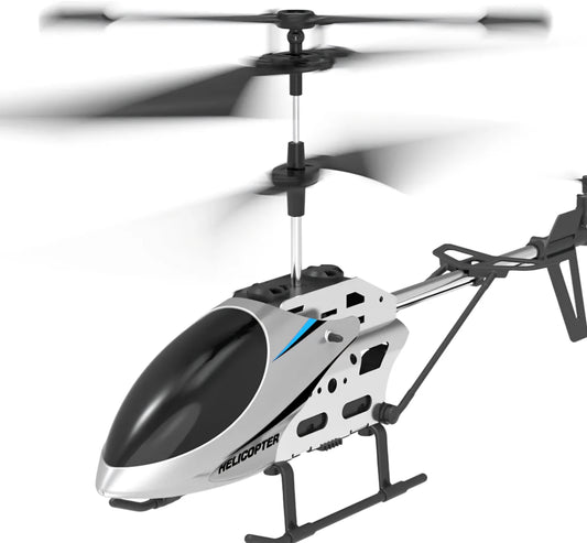 Rc Helicopter Altitude Hold Mini Remote Control Helicopters For Beginners Led Light One Key Take Off Landing Blue