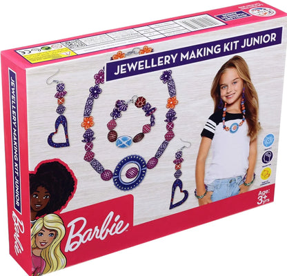 Barbie Jewellery Making KIT Junior for Girls Make Necklace EARINGS Bracelet for Girls