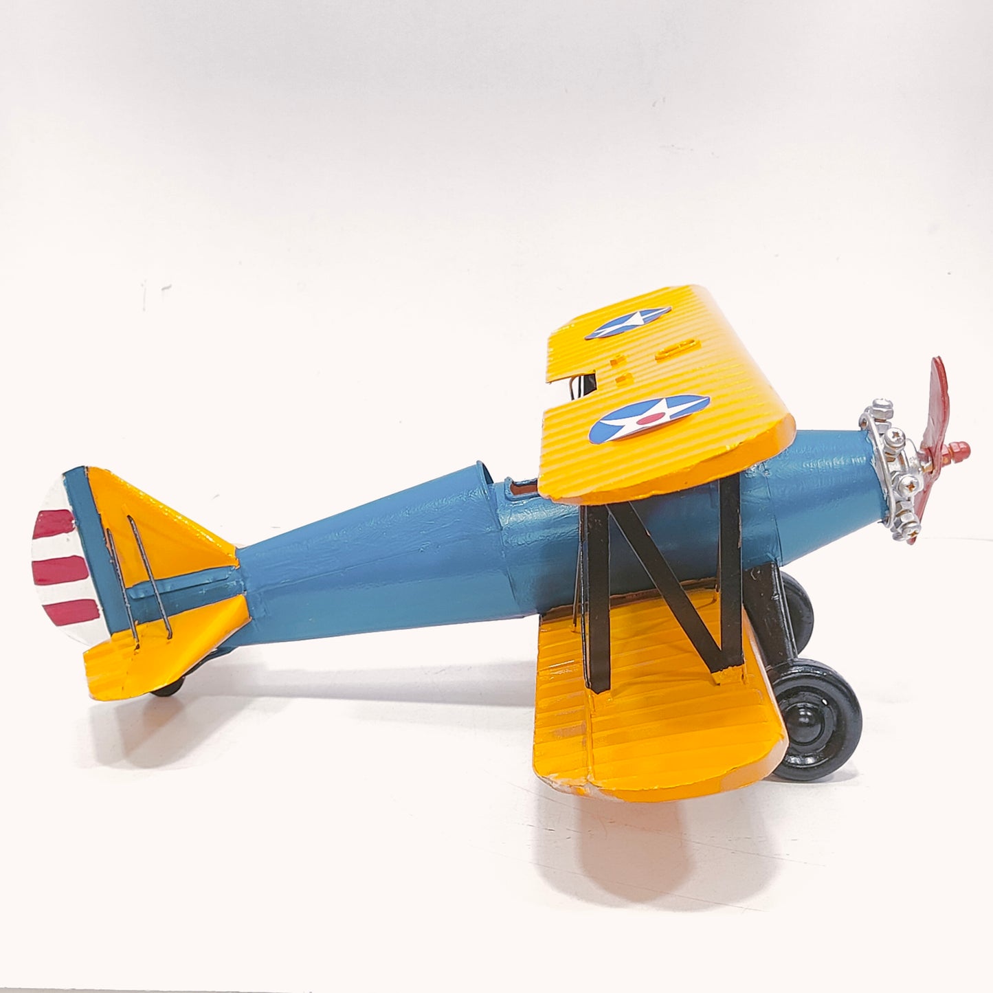 Metallic Vintage Airplane Miniature Showpiece