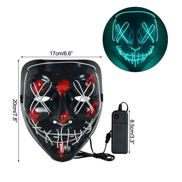 Purge Mask With Led Lights