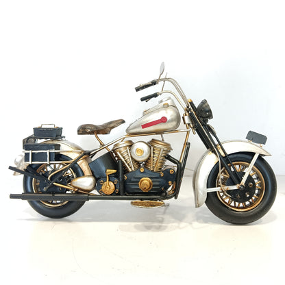 Vintage bike model metal craft showpiece