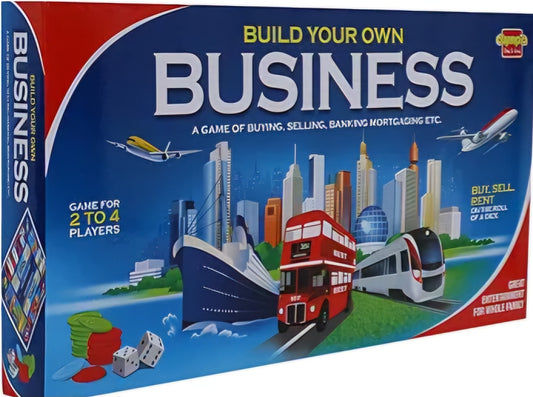 Build Your Own Business Board Game Of Buying Selling Renting Trading and Mortgaging For Kids Family and Friends Fun and Entertainment Play