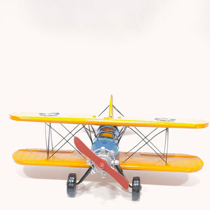 Metallic Vintage Airplane Miniature Showpiece