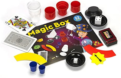 Magic Box 52 Tricks for Kids Magic Tricks Party Game Fun Gag Toy Birthday Present Toy for Boys and Girls