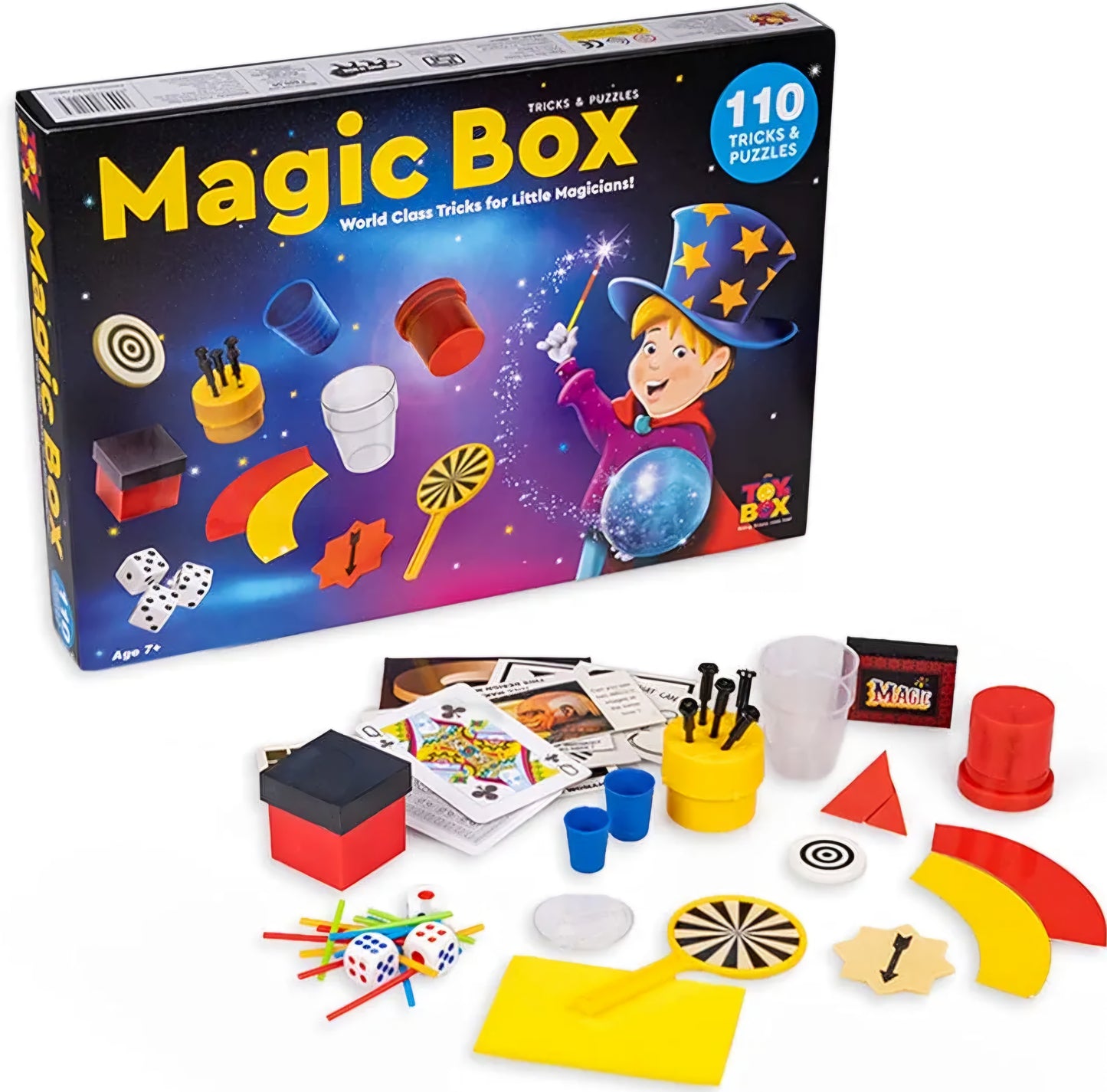 Magic Box 110 Tricks for Kids Magic Tricks Party Game Fun Gag Toy Birthday Present Toy for Boys and Girls