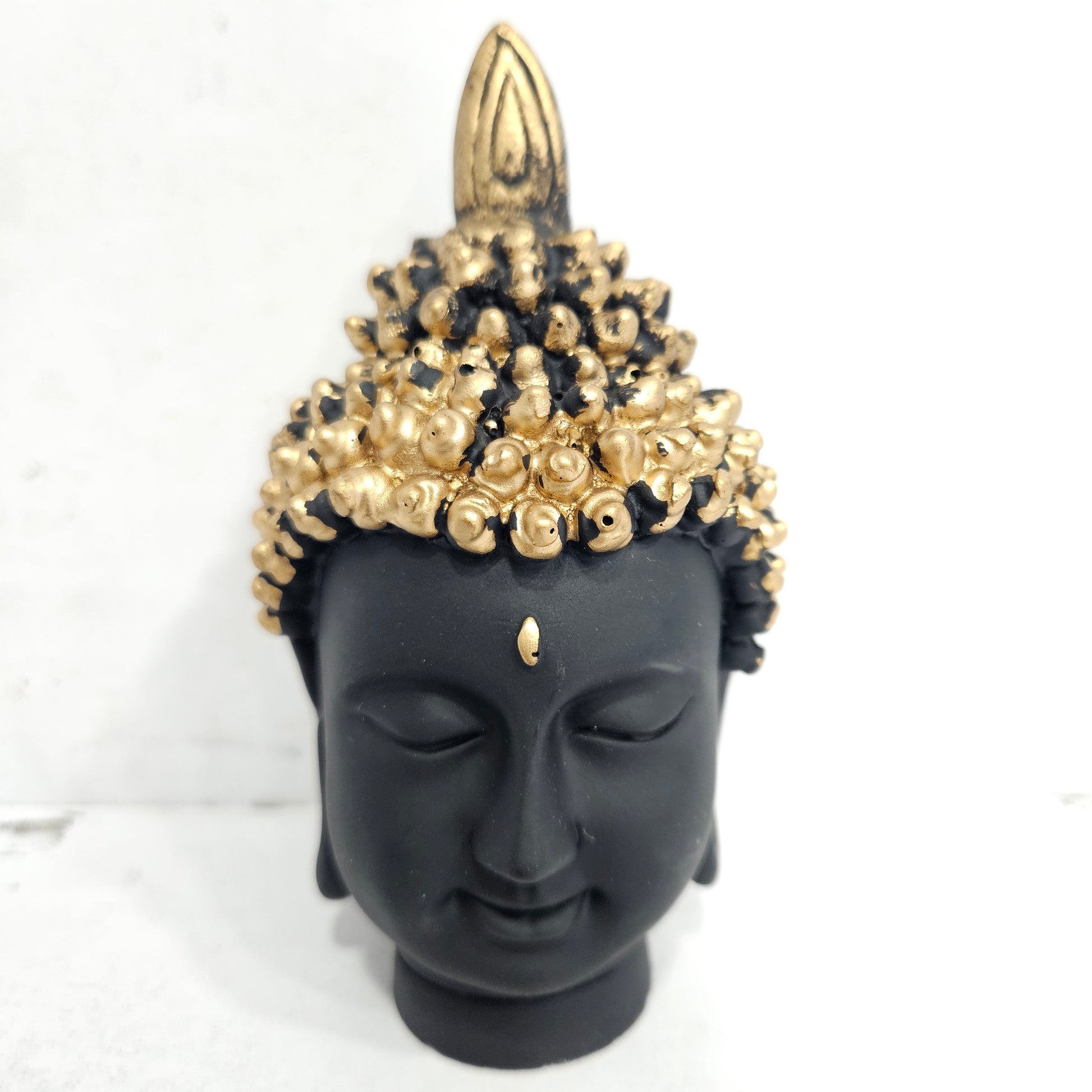 Black and Gold Buddha Face Statue Indoor Decoration Spiritual Gift Buddha Home and Office Decor