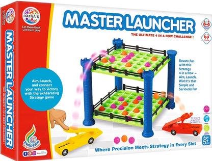 Master Launcher 4 in a Row Challenge Game for Kids Boys Girls Puzzles and Games 2 Player Game