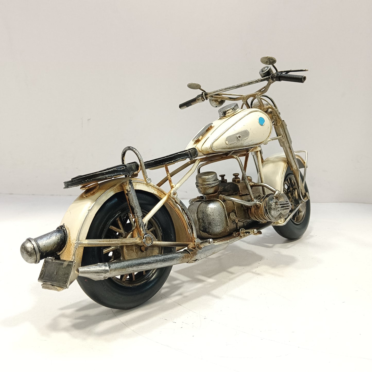 Vintage motorcycle craft model metal showpiece