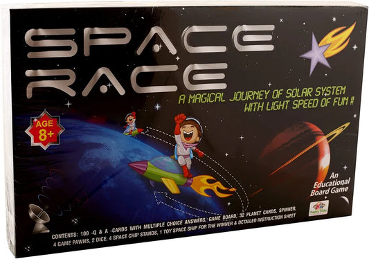 SPACE RACE An Educational Board Game A MAGICAL JOURNEY SOLAR SYSTEM WITH LIGHT SPEED OF FUN.