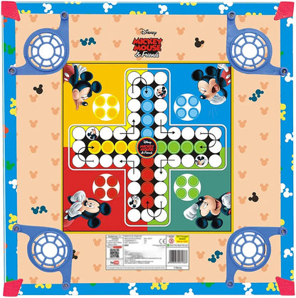 ITOYS Mickey mouse edition Carrom Board for Kids Big Size with Ludo on Back Side Carrom Board Game for Kids